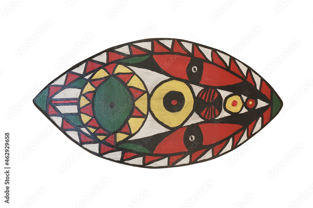Wooden symbol colorful African,Indian,mexican style. Isolated on white background. This has clipping path. Wooden symbol colorful African,Indian,mexican style. Isolated on white background. This has clipping path.