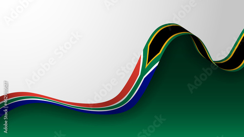 EPS10 Vector Patriotic Background with South African flag colors. An element of impact for the use you want to make of it.