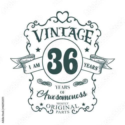 I am 36 years Vintage design, years of Awesomeness Mostly Original parts