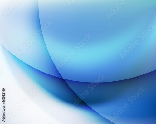 Blue Abstract Backgrond With White Frame With Gradient Background, Vector Illustration.