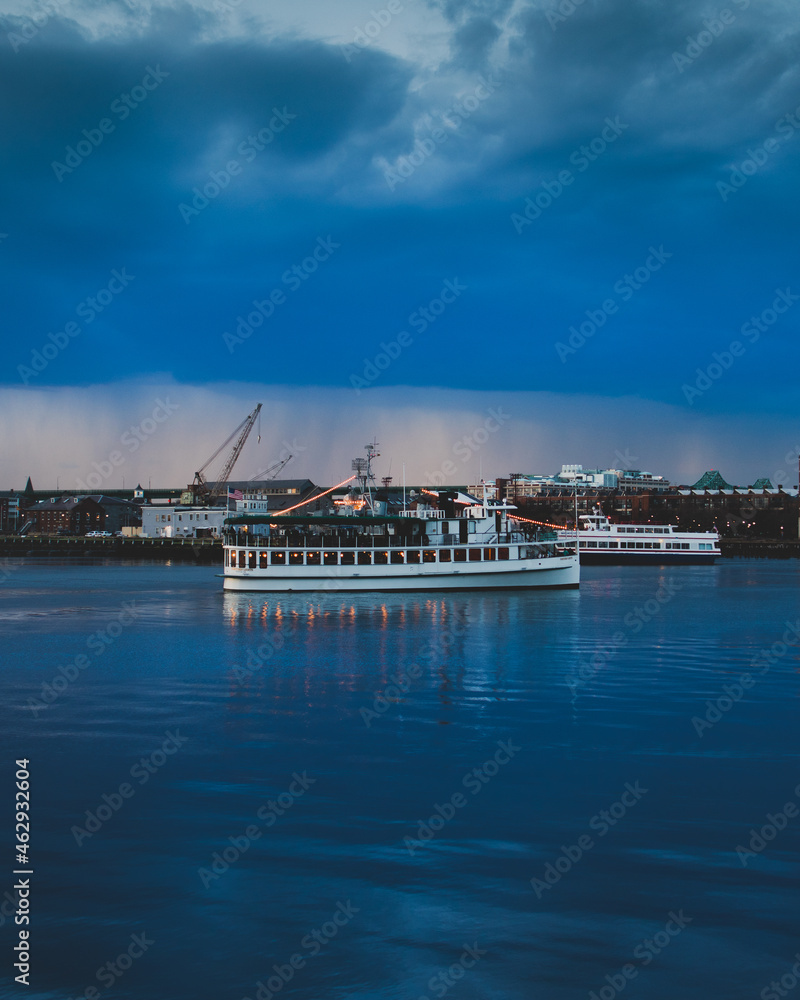 yacht at Boston river, Boston Massachussets