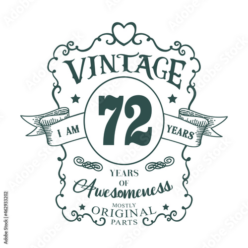 I am 72 years Vintage design, years of Awesomeness Mostly Original parts