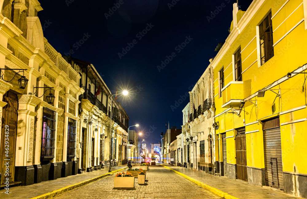 Colonial houses in Arequipa, Peru