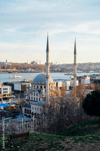 Istanbul photo with mosque view