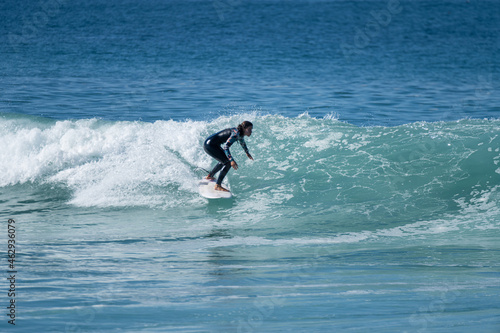 Soul surfer girl riding a wave