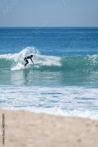 Soul surfer girl riding a wave