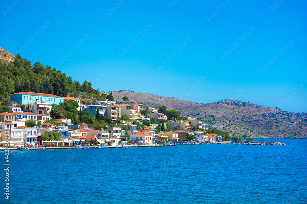 Picturesque village of Lagada, Chios island, Greece.