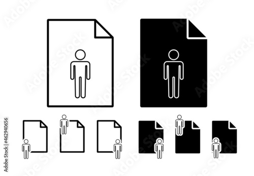 Male sign vector icon in file set illustration for ui and ux, website or mobile application