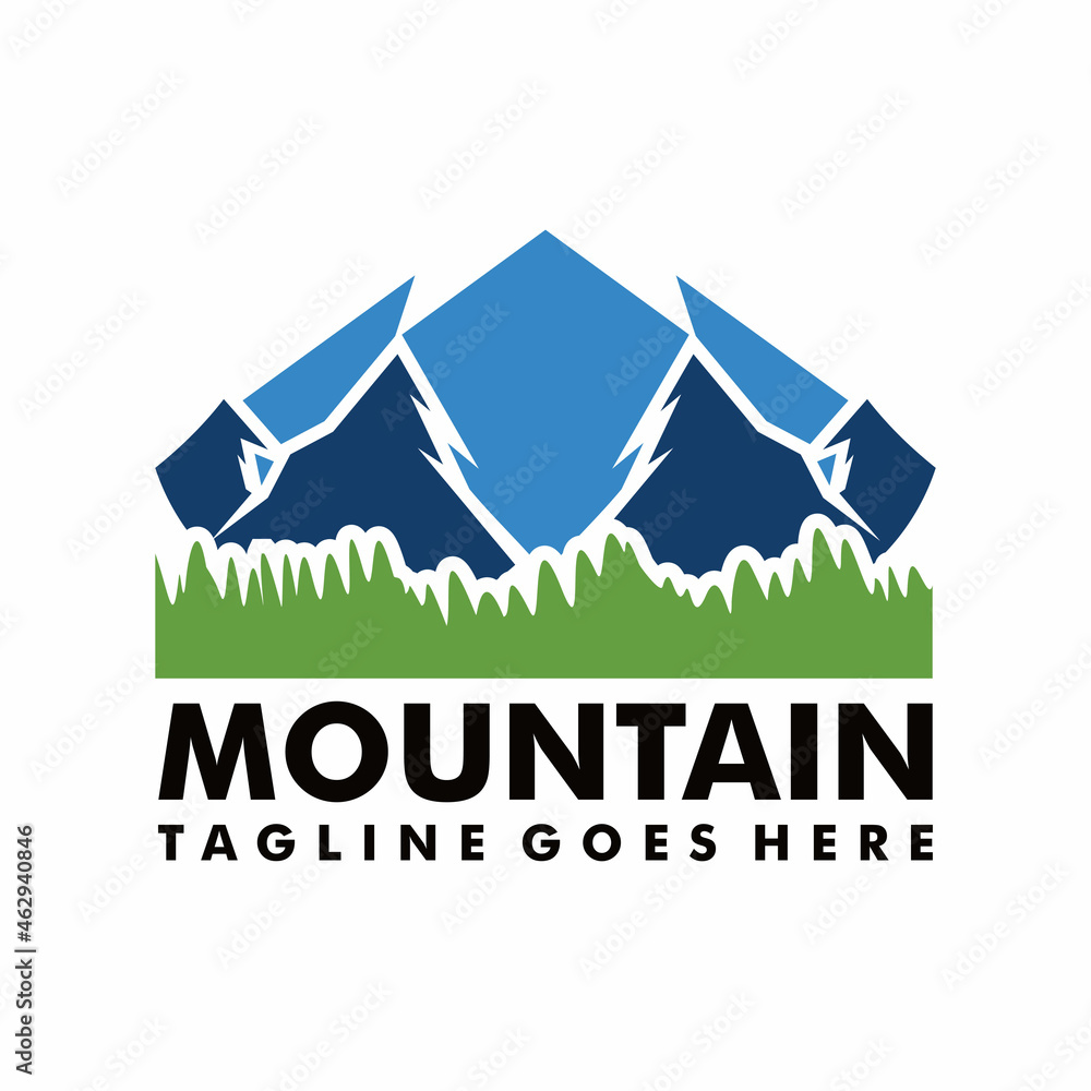 Mountain, nature exploration vintage logos, emblems, silhouettes and design elements. Outdoor activity in wilderness symbols design template, vector illustration.on a white background.