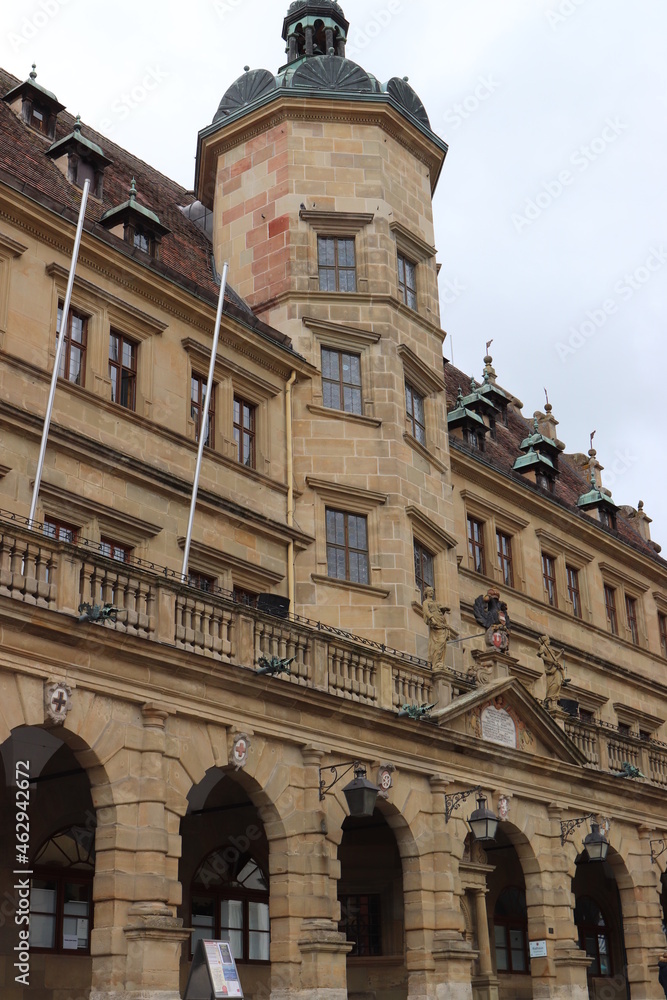 Rathaus in Rothenburg ob der Tauber.