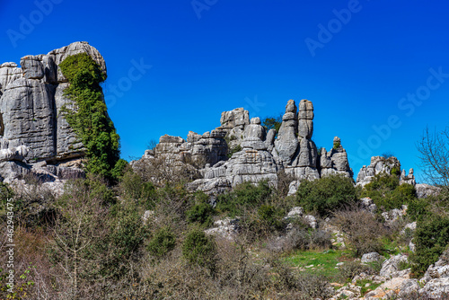 El Torcal de Antequera, Andalusia, Spain, near Antequera, province Malaga.