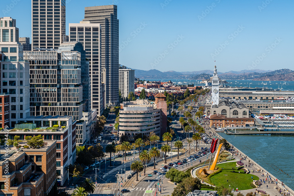 Naklejka premium The Embarcadero in San Francisco