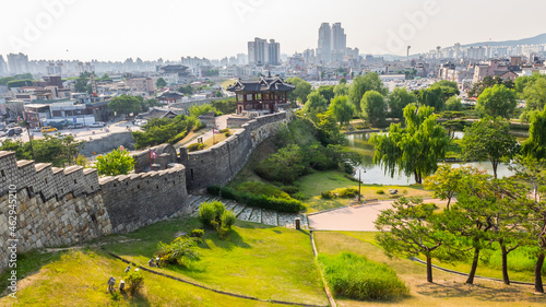  Hwaseong Fortress or Suwon Hwaseong in the centre of Suwon, South Korea photo