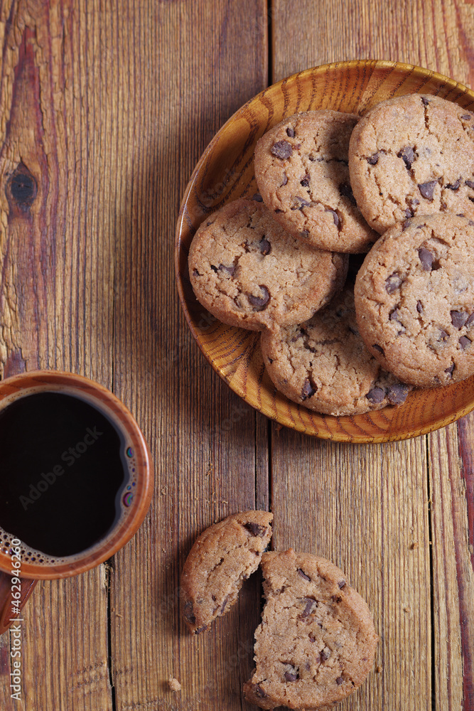 Cookies and coffee cup Cookies and coffee cup