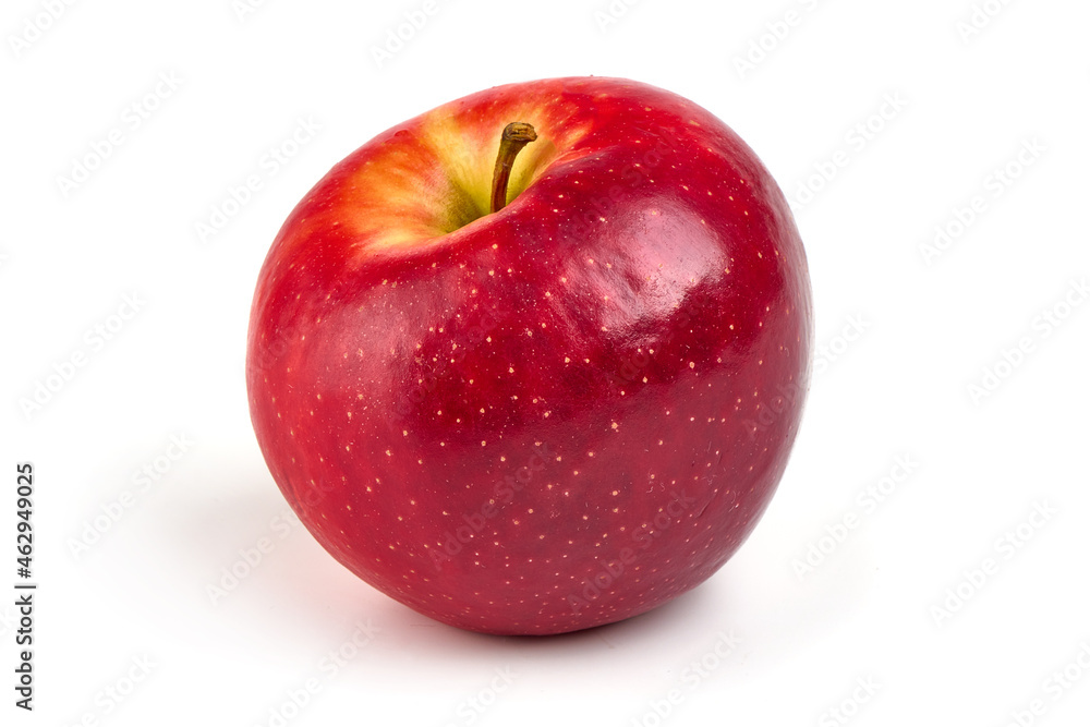 Shiny Red ripe apples, isolated on white background. Fresh raw organic fruits. Shiny Red ripe apples, isolated on white background. Fresh raw organic fruits.