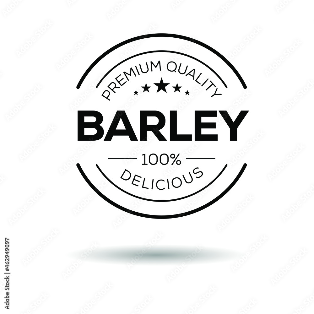 Obraz premium Creative (barley) logo, barley sticker, vector illustration.