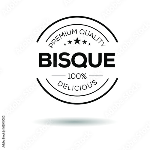 Creative (Bisque) logo, Bisque  sticker, vector illustration.