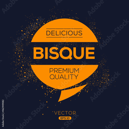Creative (Bisque) logo, Bisque  sticker, vector illustration.