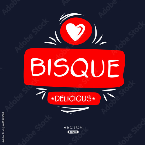Creative (Bisque) logo, Bisque  sticker, vector illustration.