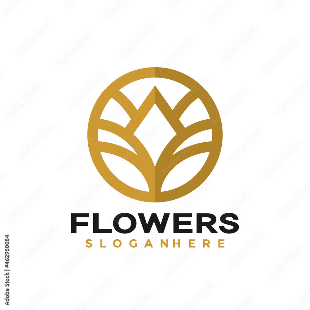 Luxury Flowers Logo Vector Design, Creative Logos Designs Concept for Template Luxury Flowers Logo Vector Design, Creative Logos Designs Concept for Template