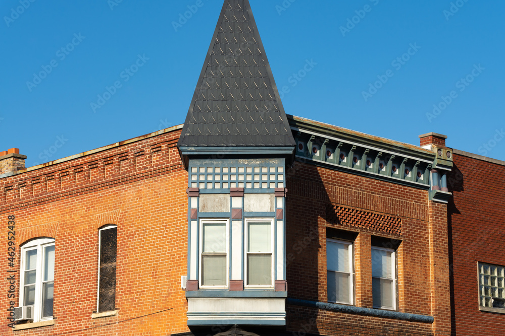 Obraz premium Old downtown building.