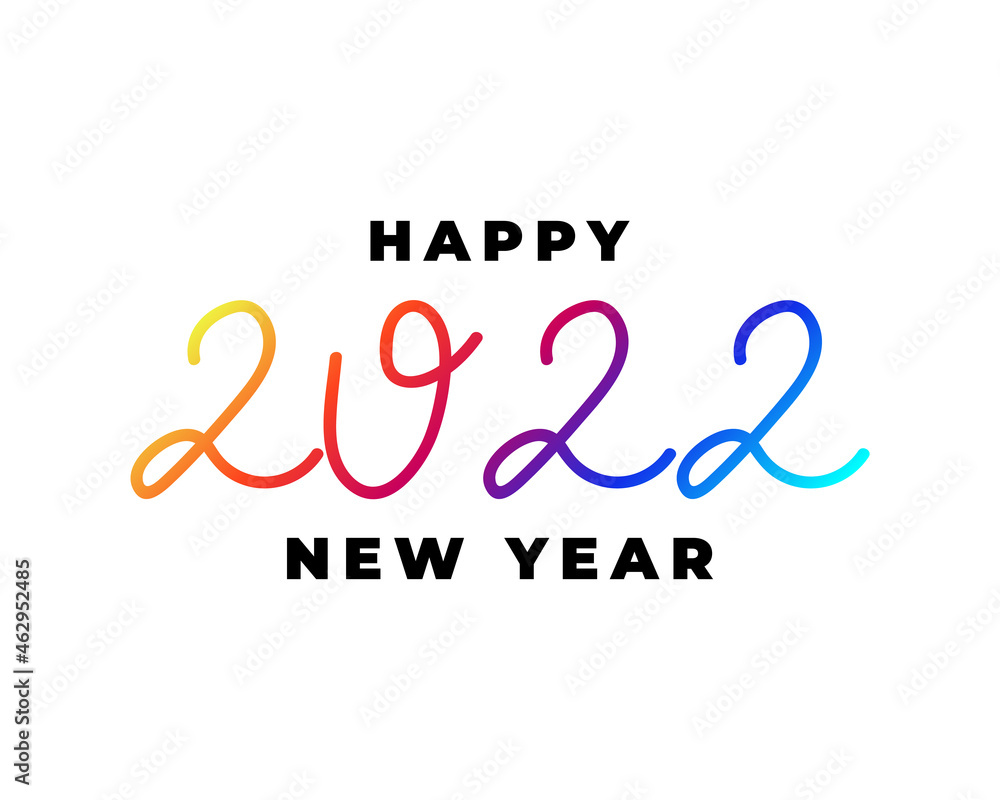 Happy New Year 2022 Long Shadow Design Template. Modern Design for Calendar, Invitations, Greeting Cards, Holidays Flyers or Prints. Happy New Year 2022 Long Shadow Design Template. Modern Design for Calendar, Invitations, Greeting Cards, Holidays Flyers or Prints.