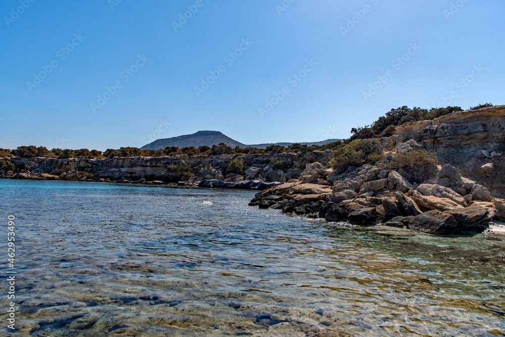 Die Blaue Lagune im Akamas Nationalpark, Region Paphos, Zypern Die Blaue Lagune im Akamas Nationalpark, Region Paphos, Zypern