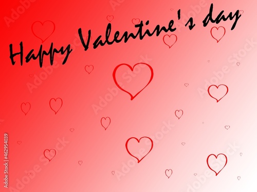 Wallpaper Mural Red Valentine's Day greeting card Torontodigital.ca