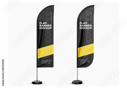 Feather Flag Banner Mockup