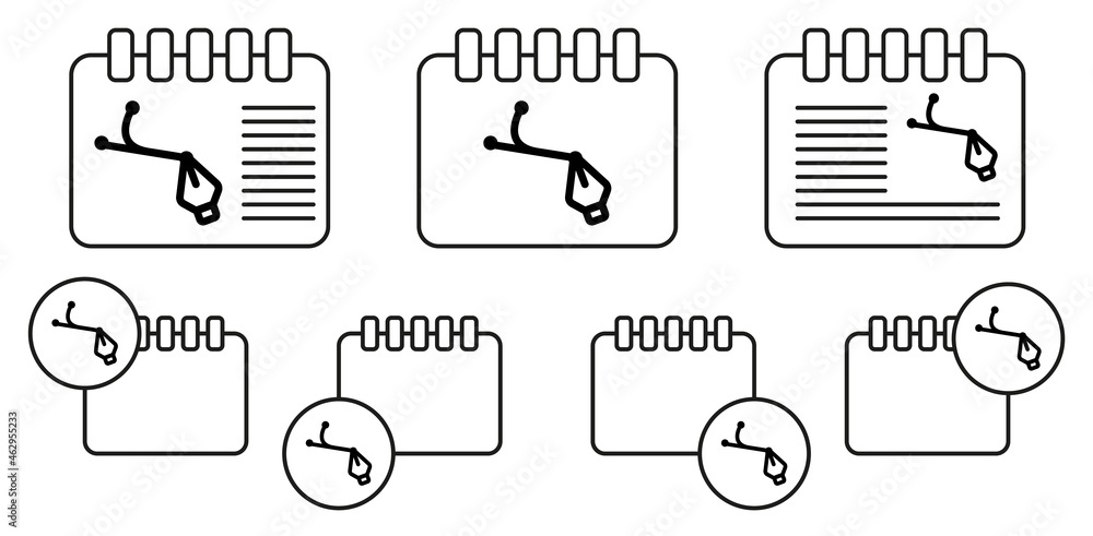 Pen tool creative vector icon in calender set illustration for ui and ux, website or mobile application Pen tool creative vector icon in calender set illustration for ui and ux, website or mobile application