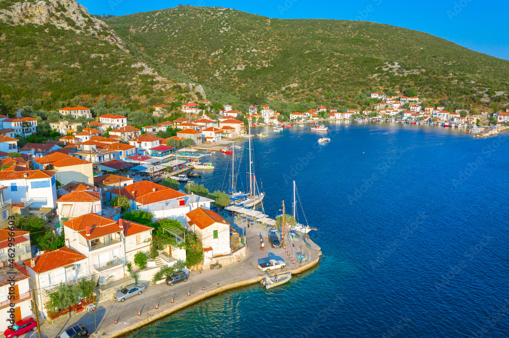 Agia Kiriaki is a traditional fishing village and harbor of Trikeri, Magnesia, Pelion, Greece.