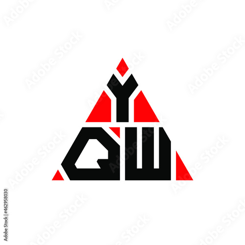YQW triangle letter logo design with triangle shape. YQW triangle logo design monogram. YQW triangle vector logo template with red color. YQW triangular logo Simple, Elegant, and Luxurious Logo. YQW © mamun25g