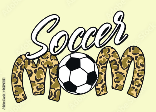 Soccer mom t-shirt design