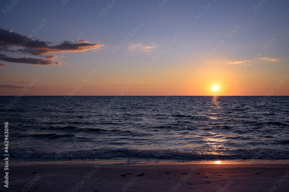 Naples, Florida beach sunset 