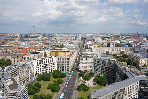 Foto Panorama of the Berlin with Potsdamer Platz in the front