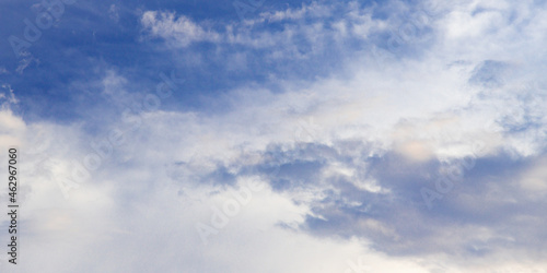 horizontal panoramic cloudscape