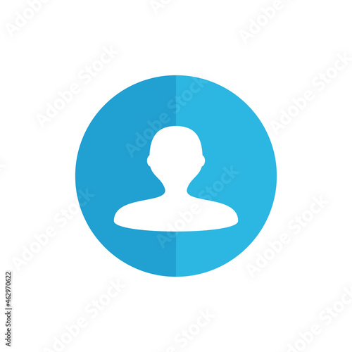 User icon vector isolated on white background. Trendy user icon in flat style. User template for app, ui, logo and web site. Vector illustration, EPS 10