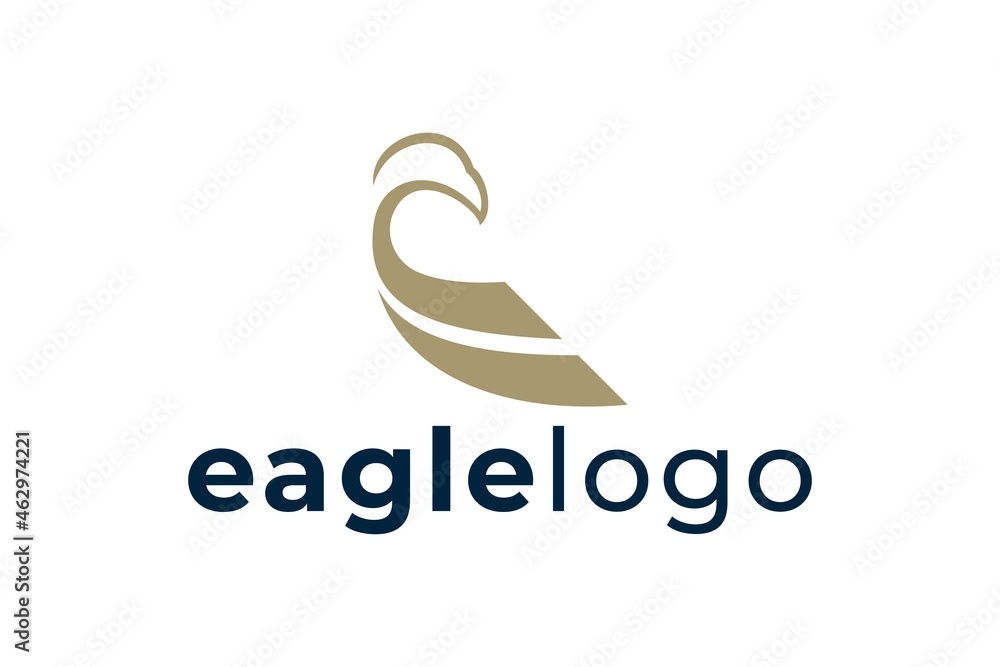 Fototapeta premium Minimalist eagle logo, eagle logo template, Minimalist eagle logo, eagle logo template