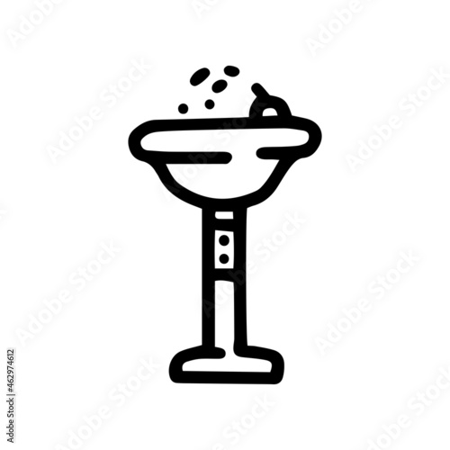 drinking fountain line vector doodle simple icon