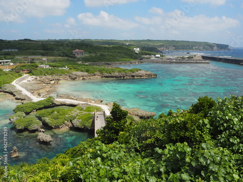 the beautiful ocean of miyako island, Okinawa, Japan photo