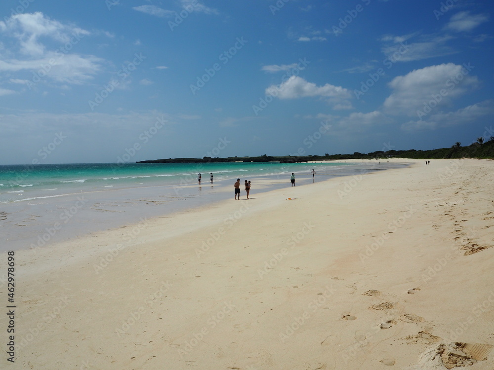 the beautiful beach of irabu island, okinawa, Japan