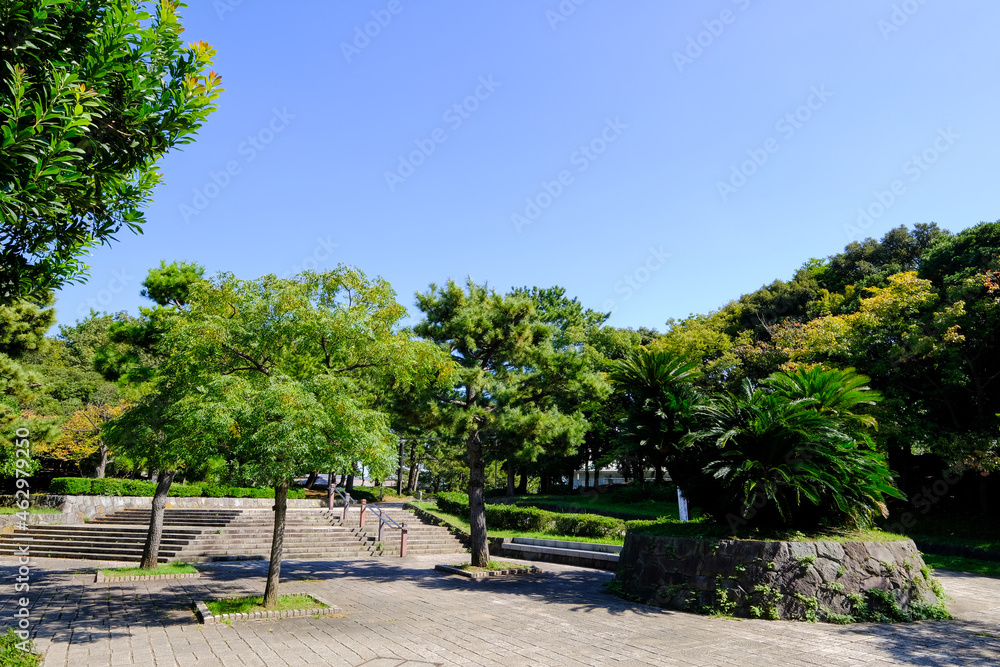 神奈川県横浜市金沢区の海の公園 神奈川県横浜市金沢区の海の公園