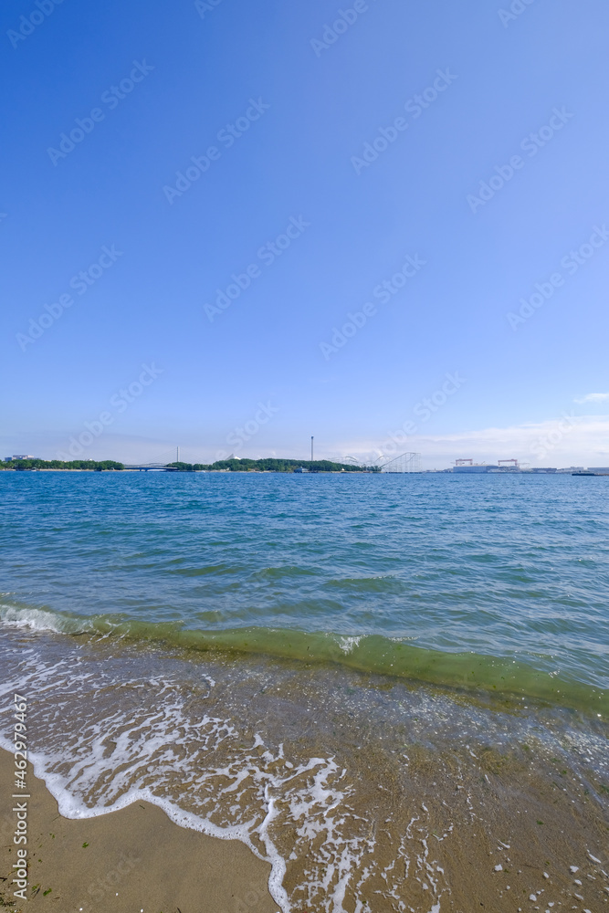 神奈川県横浜市金沢区の海の公園 神奈川県横浜市金沢区の海の公園