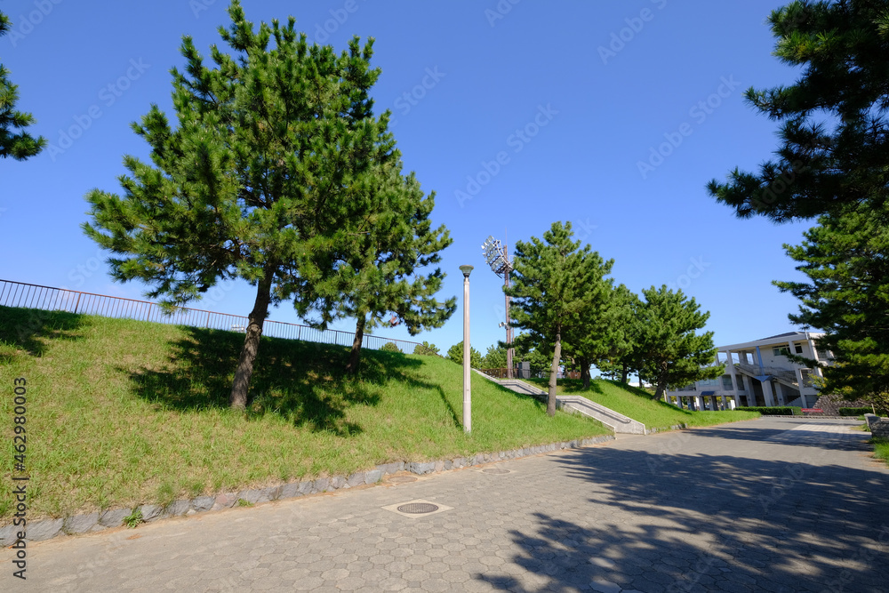 神奈川県横浜市金沢区の海の公園 神奈川県横浜市金沢区の海の公園