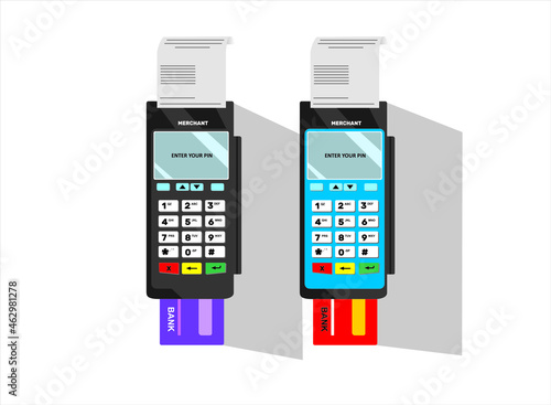 Merchant machine vector of cashless payment