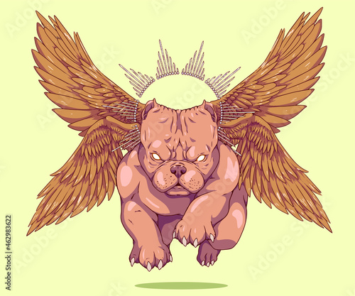 Dog american bully pitbull