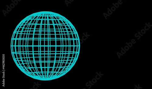 illustration of world network