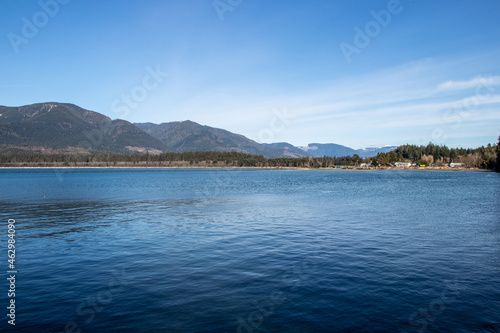 mountain and ocean view at Port Renfrew  British Columbia