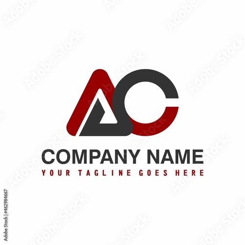Letter or word AC connect font image graphic icon logo design abstract concept vector stock. Can be used as a symbol related to initial or monogram