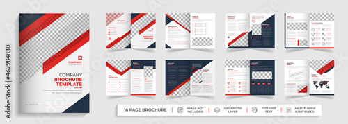 corporate modern bifold business proposal business brochure annual report template design  photo